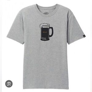 NWT Prana Men’s‎ Wolf Pack Short Sleeve Tee Size Small Medium Heather Grey